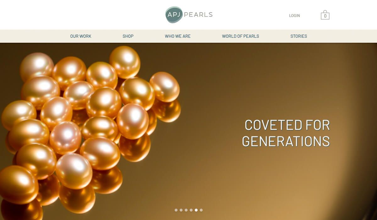 Web Development for APJ Pearls