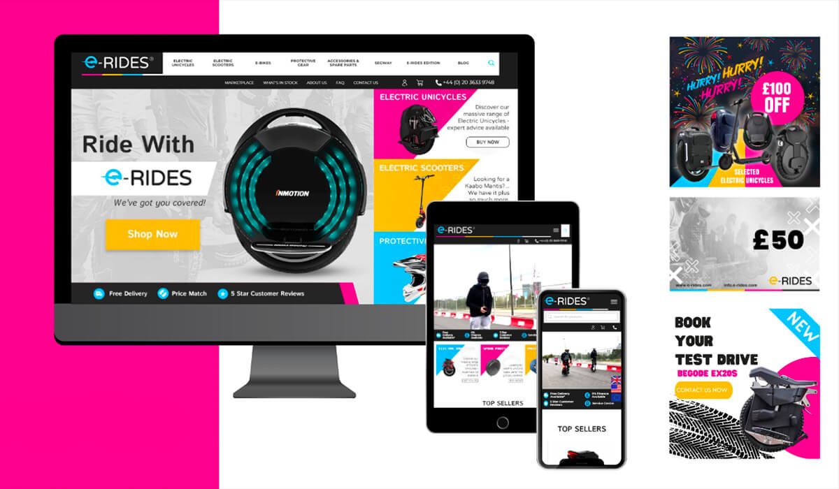 Design, Web Development & Campaign Management for e-RIDES