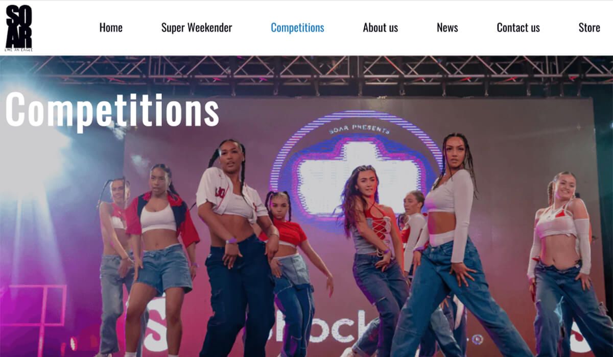 Design & Web Development for SOAR Dance